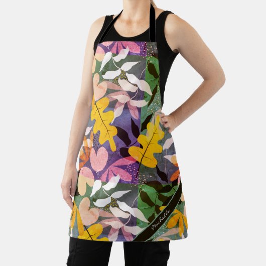 Tablier Fleur abstrait d'automne (Insitu)