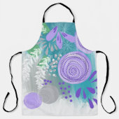 Tablier Fleur abstrait moderne  (Recto)