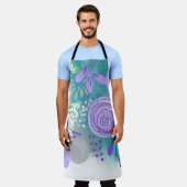 Tablier Fleur abstrait moderne  (Porté)