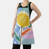 Tablier Fleur abstraite Dandelion Blocs de couleur Moderne (Insitu)