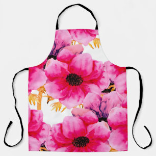 Tablier Fleur aquarelle sans couture motif arrière - plan,