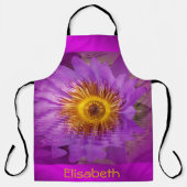 Tablier fleur asiatique en lilas (Recto)