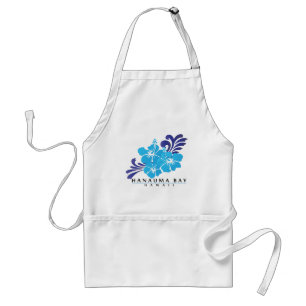 Tablier Fleur bleue de ketmie d'Hawaï