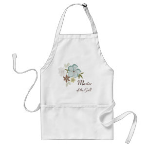 Tablier Fleur bleue hawaïenne d'Apron