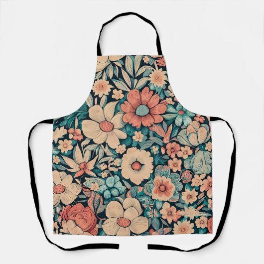 Tablier Fleur bohème (Recto)