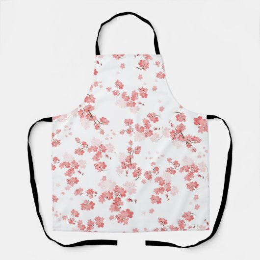 Tablier Fleur cerise 2 (Recto)