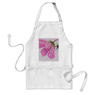 Tablier Fleur Cosmo rose texturée