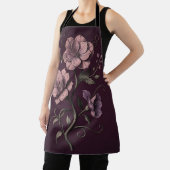 Tablier Fleur d'anémone mauve pourpre botanique foncée  (Insitu)