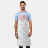 Tablier Fleur d'aquarelle rose pâle (Porté)