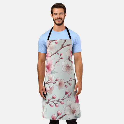 Tablier Fleur de cerise (Porté)