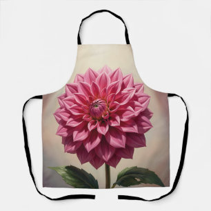 Tablier Fleur de Dahlia Rose Botanique