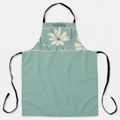 Tablier Fleur de Daisy Moderne du Milieu du Siècle Nom Per (Recto)