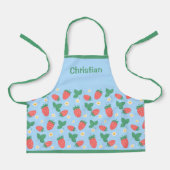 Tablier Fleur de fraise Mini personnalisable (Recto)