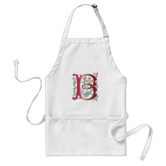 Tablier Fleur de lis B Monogramme (Devant)