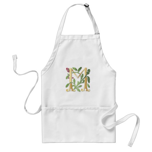 Tablier Fleur de lis M Monogramme (Devant)