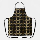 Tablier Fleur De Lis, modifier & ajouter du texte, Apron (Recto)