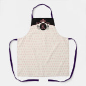 Tablier Fleur de lis vaisselle monogramme cuisine cuisine (Recto)