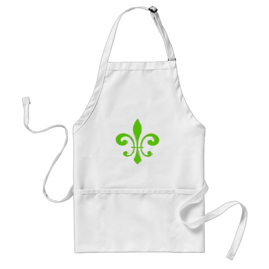 Tablier Fleur De Lis Vert (Devant)