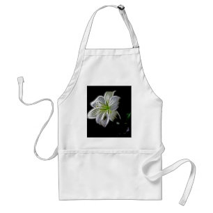 Tablier Fleur de lys blanc beauté de la nature