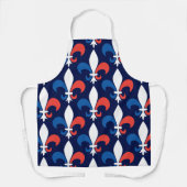 Tablier Fleur de Lys, le chef français célèbre la France (Recto)