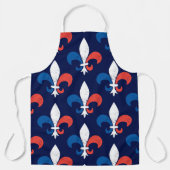 Tablier Fleur de Lys, le chef français célèbre la France (Recto)