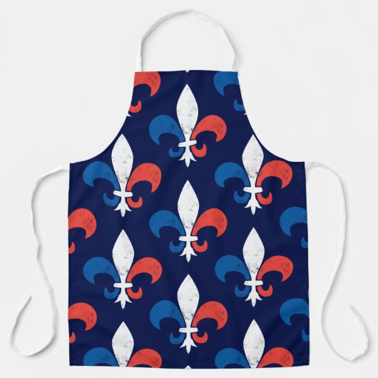 Tablier Fleur de Lys, le chef français célèbre la France (Recto)