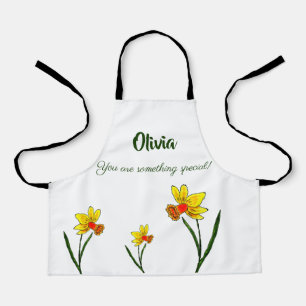 Tablier Fleur de naissance de mars Aperon Daffodique