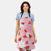 Tablier "Fleur de pastèque - Fun Summer Floral Patch" (Porté)