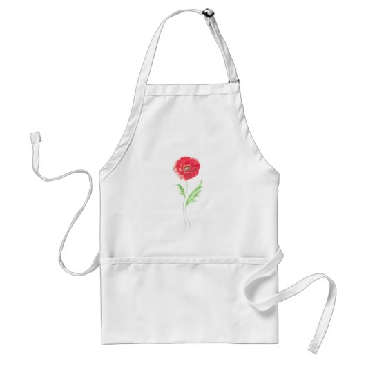 Tablier Fleur de pavot sauvage (Devant)