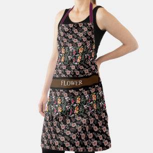 Tablier Fleur de Personnaliser d'aquarelle élégante