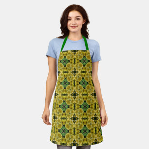 Tablier Fleur de Primrose jaune Art Abstrait