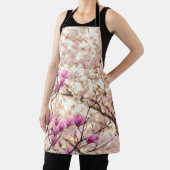 Tablier Fleur de printemps rose pourpre en floraison (Insitu)