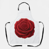 Tablier - Fleur de Rose Rouge (Recto)
