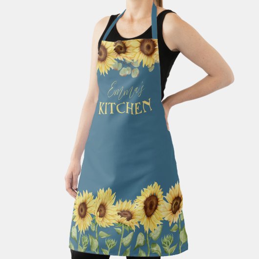 Tablier Fleur de soleil de la campagne jaune (Insitu)