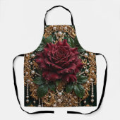 Tablier Fleur de style gothique victorien (Recto)