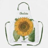 Tablier Fleur de tournesol vintage par Basilius Besler (Recto)