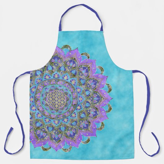 Tablier Fleur De Vie - Mandala India Style 2 (Recto)