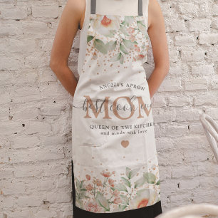 Tablier Fleur Décorative 'meilleure cuisinière jamais' MAM