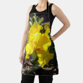 Tablier Fleur d'Iris Jaune, Pleine Impression (Insitu)