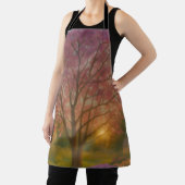 Tablier Fleur d'or - Peinture de jardin couché de soleil (Insitu)