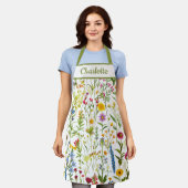 Tablier Fleur Élégante Fantaisiste (Porté)