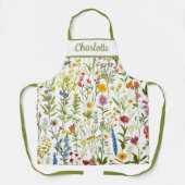 Tablier Fleur Élégante Fantaisiste (Recto)