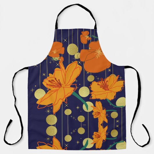 Tablier fleur et bleu (Recto)