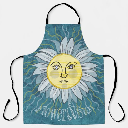 Tablier Fleur et soleil - Nature (Recto)