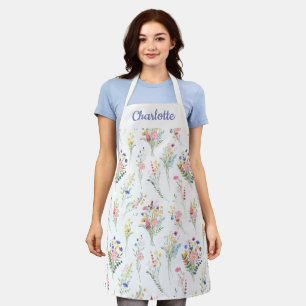 Tablier Fleur Florale Sauvage Violette
