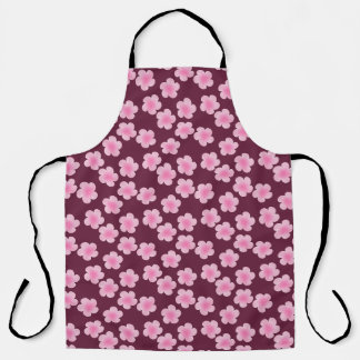 Tablier Fleur Frangipani rose Motif sans couture