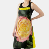 Tablier Fleur jaune clair et rose (Insitu)