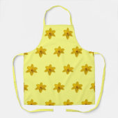 Tablier Fleur jonquille jaune Motif sans couture sur Apron (Recto)