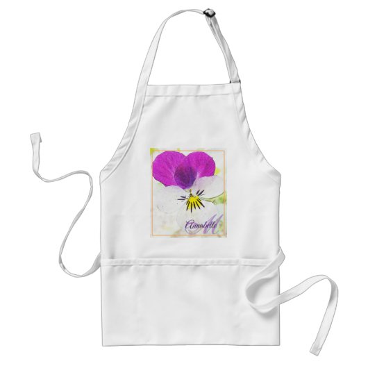 Tablier Fleur la plus fine - Monogramme d'alto (Devant)