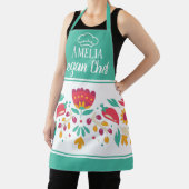 Tablier Fleur mexicaine vert de mer (Insitu)